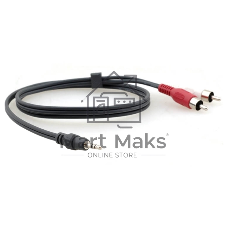 Переходный кабель 95-0122015 Kramer Electronics C-A35M/2RAM-15 3.5mm Audio на 2 RCA (Вилка - Вилка), 4.6 м