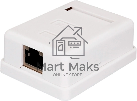 Розетка Suprlan 10-0354-1, наклад. RJ45 1 кат.5E FTP