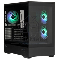 Компьютерный корпус ZALMAN P30 V2, MATX, черный, WINDOW, 2x3.5