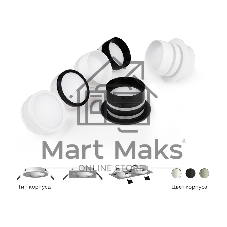 Корпус светильника C6513 SBK черный песок D80*H25mm MR16 GU5.3