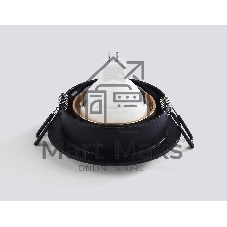 Светильник встраиваемый Ambrella light TN102725 BK/GD черный/золото GU5.3 92*92*23