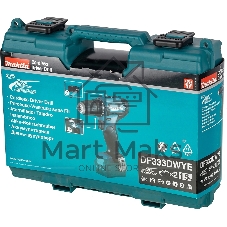 Дрель-шуруповерт Makita DF333DWYE, 12 В, 1.5 Ач, 30 Нм, щеточный