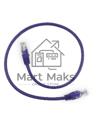 Патч-корд UTP Cablexpert кат.5e, 0.25м, литой, многожильный, фиолетовый