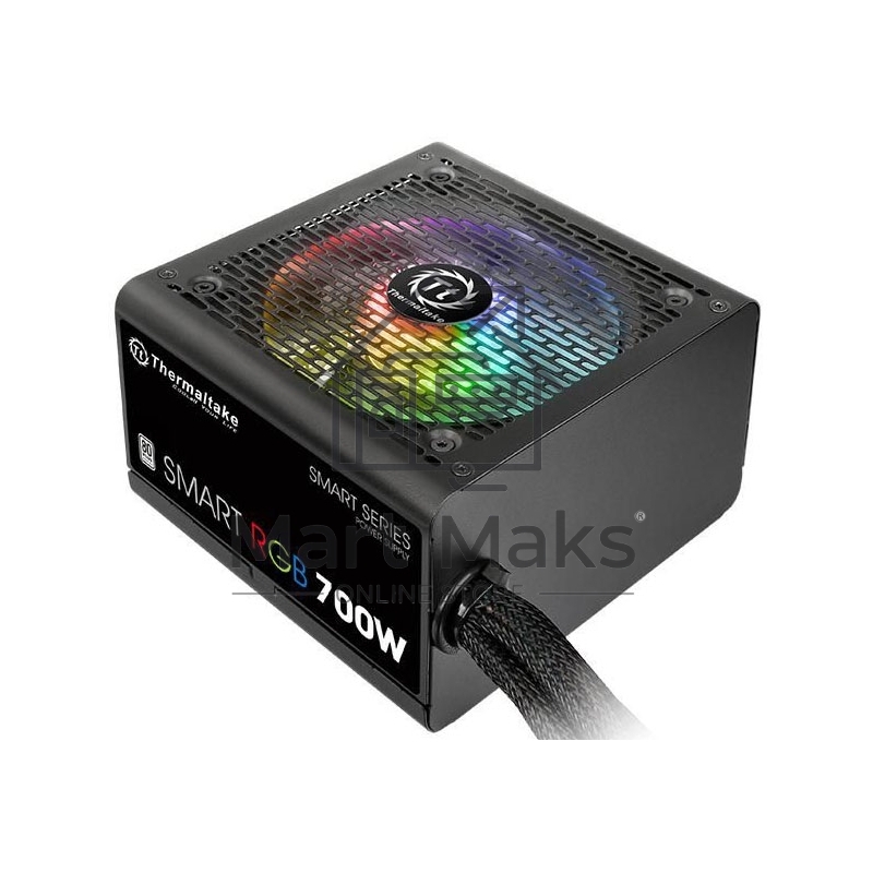 Блок питания Thermaltake Smart RGB (PS-SPR-0700NHSAWE-1), 700Вт, 80 PLUS, 120мм, черный