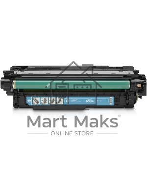 Тонер Картридж HP 653A CF321A голубой для HP MFP M680 (16000стр.)