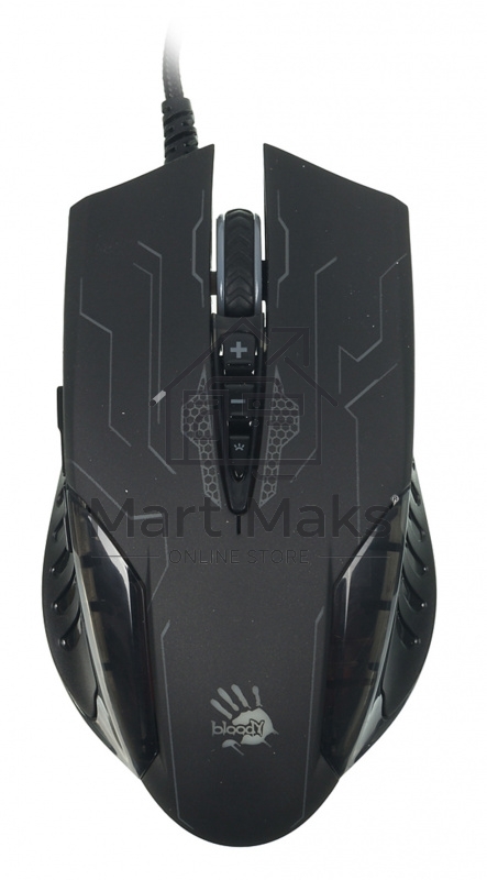 Мышь проводная A4Tech Bloody Q51 черный, 3200 dpi, USB, кнопки - 8