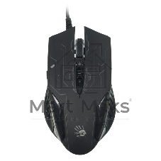 Мышь проводная A4Tech Bloody Q51 черный, 3200 dpi, USB, кнопки - 8
