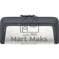 Флешка USB SanDisk DDC2 Ultra Dual (SDDDC2-032G-G46), 128Gb, USB 3.0/USB 3.1 Type C, R/W 150/30, серый/черный