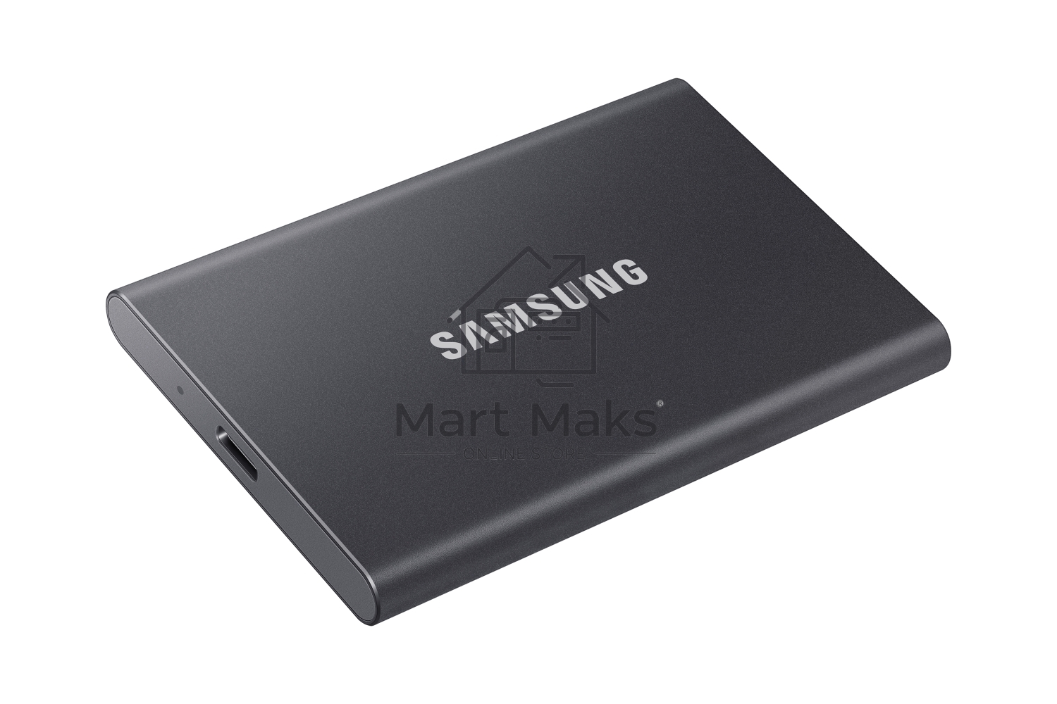 Твердотельный накопитель Samsung SSD 2TB T7, USB Type-C, R/W 1000/1050MB/s, Titanium