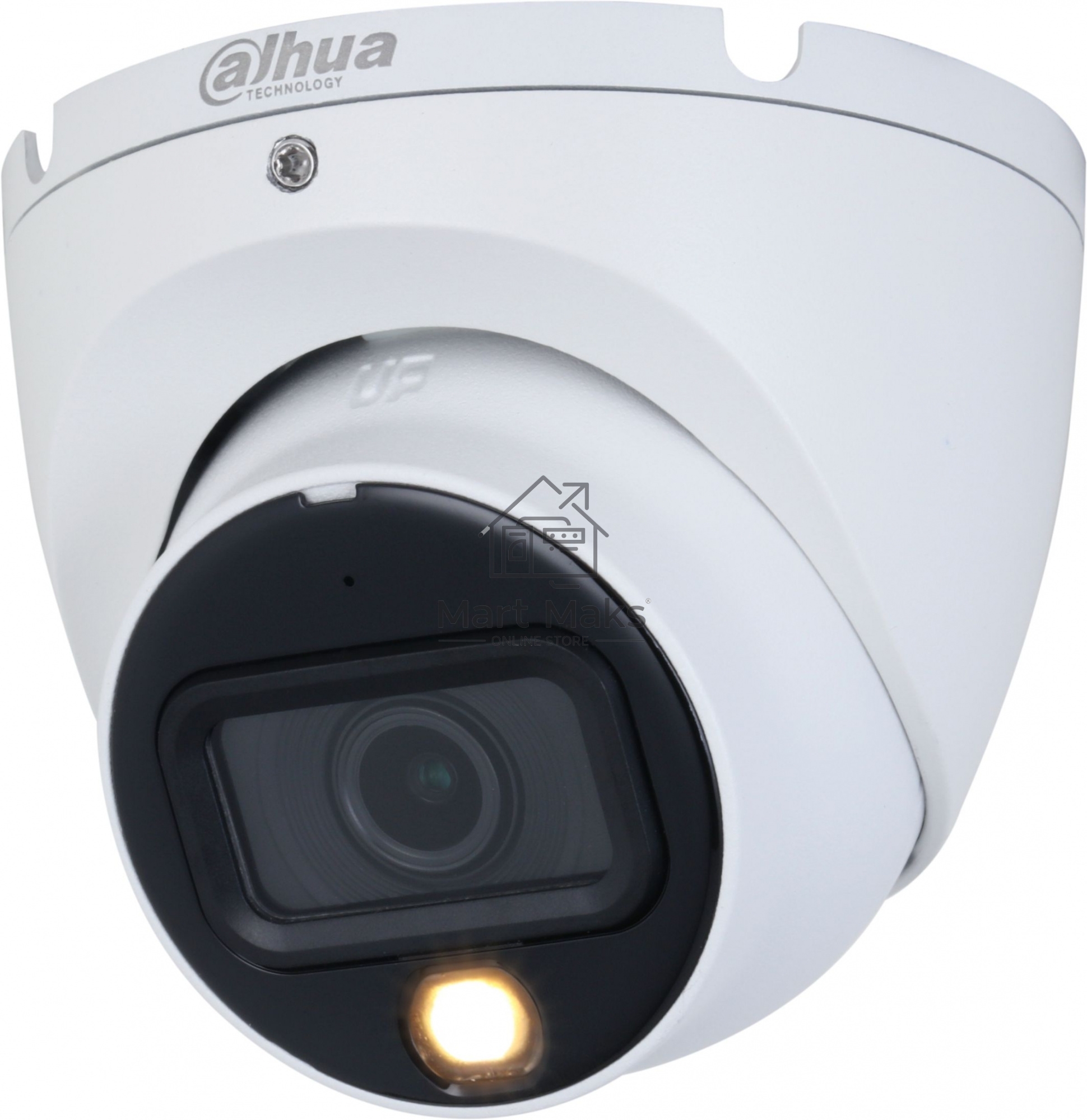 Камера видеонаблюдения аналоговая Dahua DH-HAC-HDW1200TLMP-IL-A-0280B-S6 2.8-2.8мм HD-CVI HD-TVI цв. корп.:белый (DH-HAC-HDW1200TLMP-IL-A-0280B)