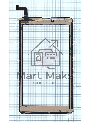 Сенсорное стекло (тачскрин) для Prestigio Grace 3157 / 3257 4G (ZYD070-263) черное