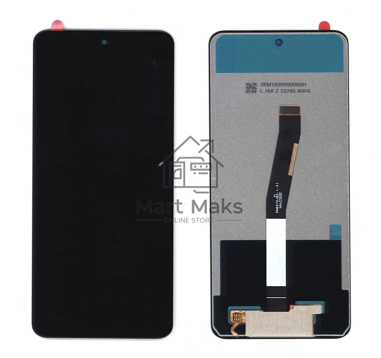 Дисплей для Xiaomi Redmi Note 9S, Redmi Note 9 Pro в сборе с тачскрином (copy) черный
