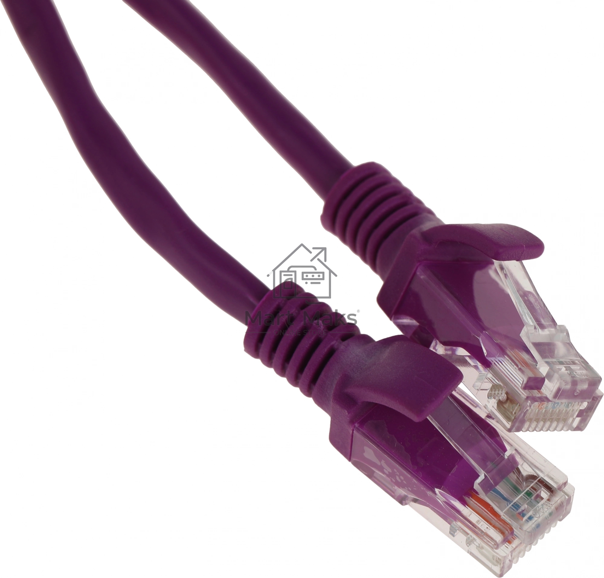 Патч-корд UTP Cablexpert кат.5e, 2м, литой, многожильный (фиолетовый)