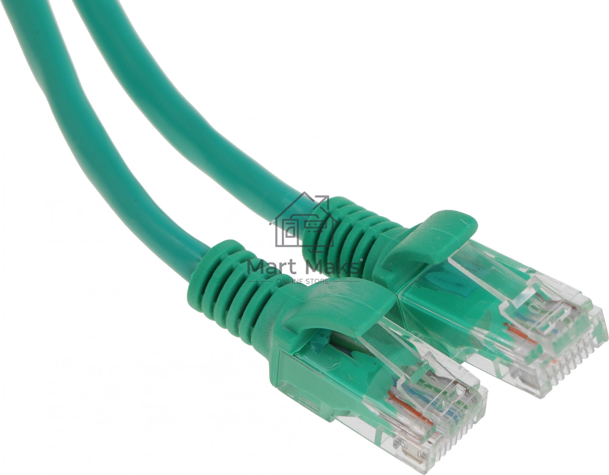 Патч-корд UTP Cablexpert кат.5e, 2м, литой, многожильный (зелёный)