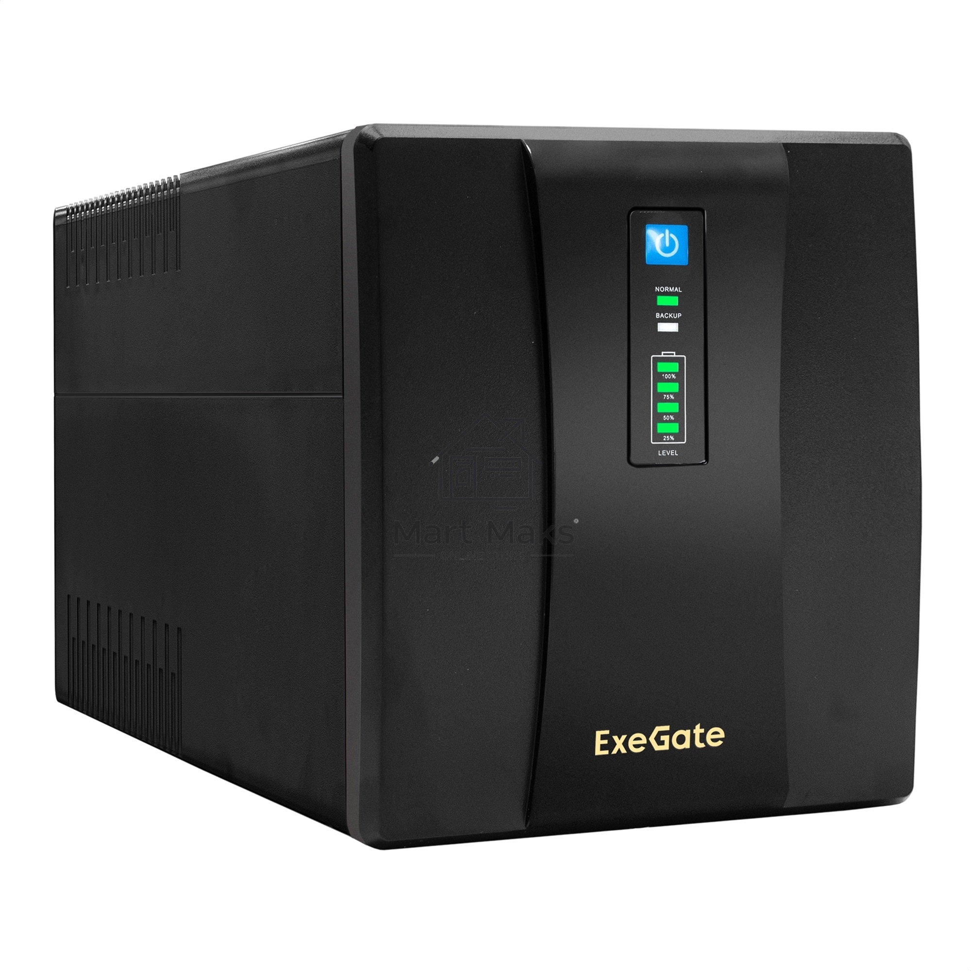 Источник бесперебойного питания ExeGate EP285490RUS SpecialPro UNB-1200.LED.AVR.EURO.RJ.USB<1200VA/750W, LED, AVR, 4 евророзетки, RJ45/11, USB, Black>