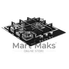 Варочная поверхность MONSHER MGG 44 Noir, High-Tech, газ, 45 см, газ-контроль, автоматический электроподжиг, чугунные решетки, форсунки под сжиженый газ, конфорки SABAF, поворотные переключатели, цвет черный