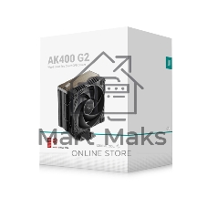 Кулер для процессора DEEPCOOL AK400 G2 DIGITAL NYX LGA1851/1700/1200/115X/AM5/AM4 (12шт/кор, TDP 220W, PWM, Fan 120mm, 4 тепл. трубки, черный) RET