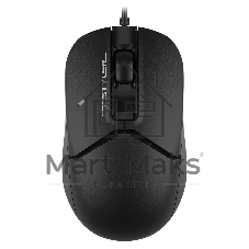 Мышь проводная A4Tech Fstyler FM12 черный, 1200 dpi, USB, кнопки - 3