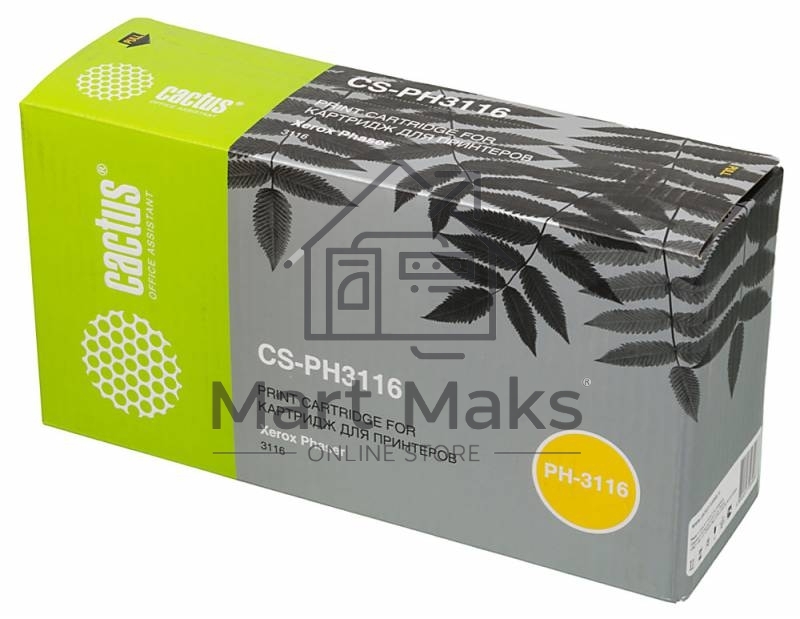 Картридж лазерный Cactus CS-PH3116 109R00748 черный (3000 стр.) для Xerox Phaser 3116