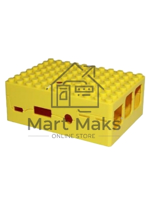 Корпус RA185 yellow для микрокомпьютера Raspberry Pi 3. RA185 Корпус ACD Yellow ABS Plastic Building Block case for Raspberry Pi 3