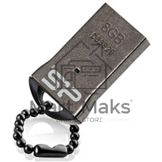 Флешка USB R/W Silicon Power 8Gb Touch T01 SP008Gb,UF2T01V1K USB 2.0 черный/серебристый