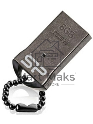 Флешка USB R/W Silicon Power 8Gb Touch T01 SP008Gb,UF2T01V1K USB 2.0 черный/серебристый