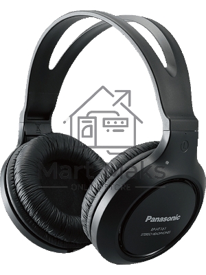 Наушники мониторные Panasonic RP-HT161E-K 2м черный проводные (оголовье)
