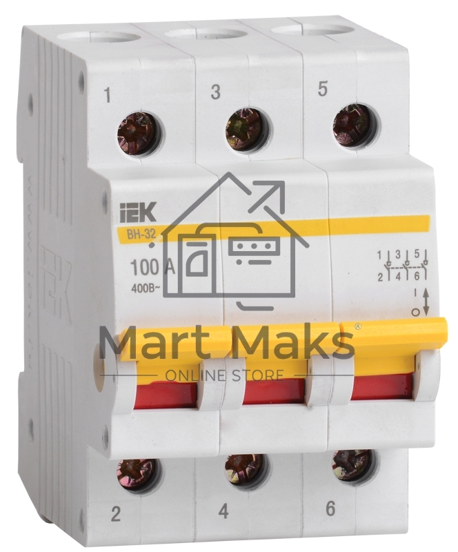 Выключатель нагрузки (мини-рубильник) Iek MNV10-3-020 ВН-32 3Р 20А ИЭК