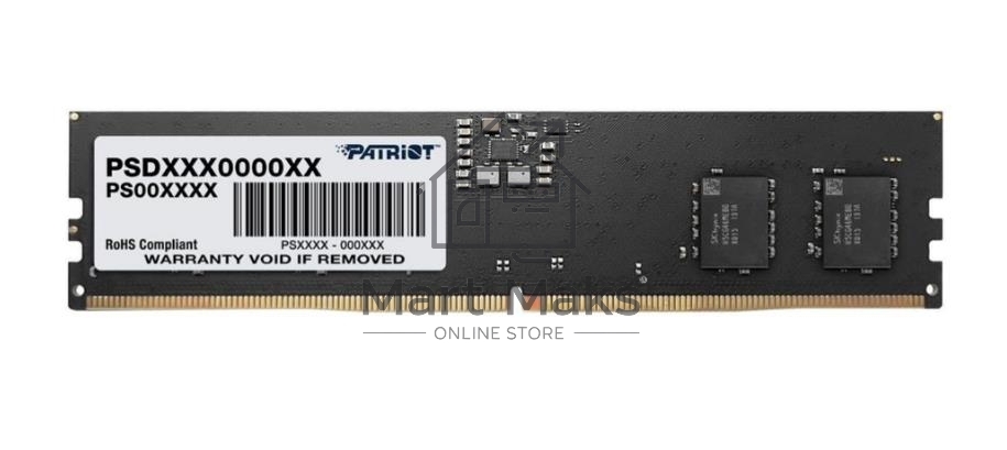 Оперативная память Patriot Signature, DDR5, 8GB (1x8 GB), 5600 MHz, CL46, DIMM