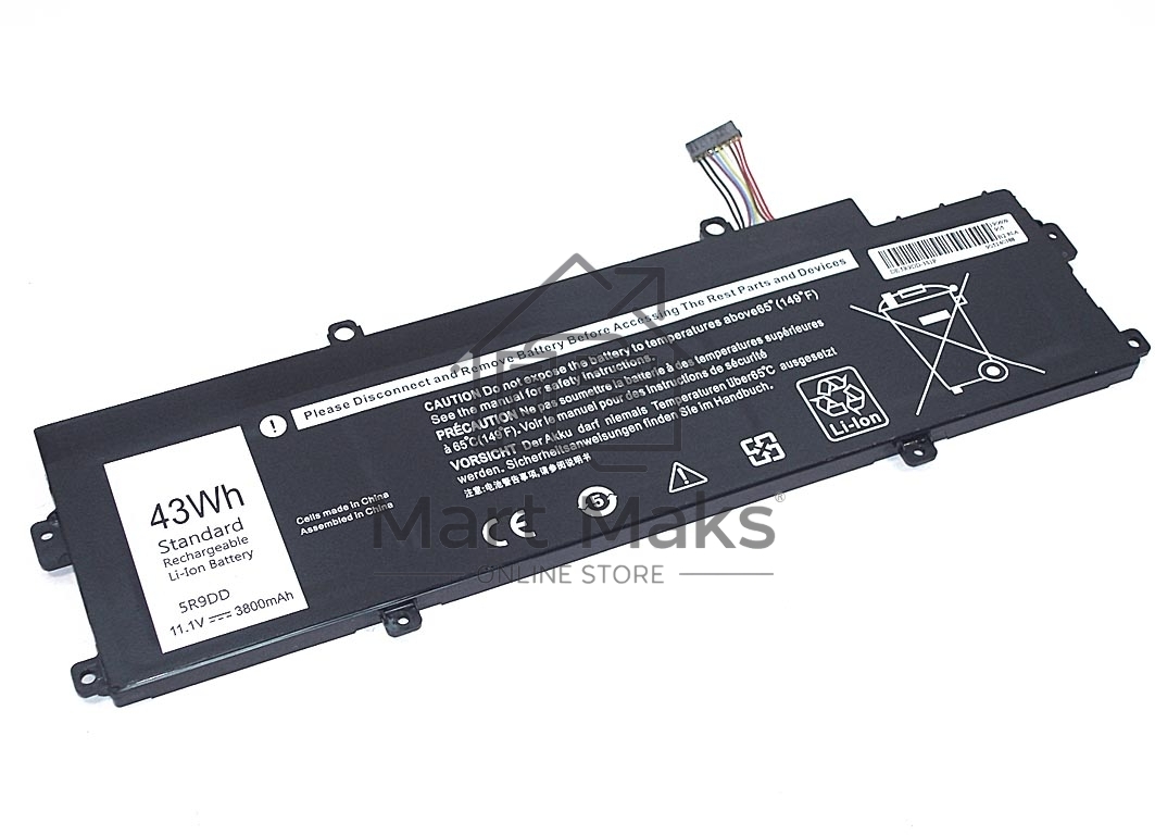Аккумуляторная батарея для ноутбука Dell Chromebook 11 3120 11.1V 43Wh черный OEM