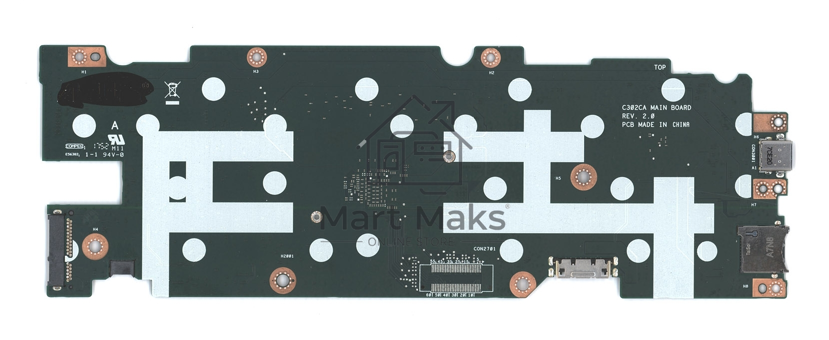 Материнская плата для Asus C302CA 8G/M3-6Y30 донор компонентов