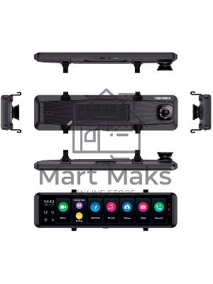 Видеорегистратор TrendVision aMirror 15 Android UNIVERSE черный 1080x1920 1080p 140гр. GPS внутренняя память:64Gb UIS8581A