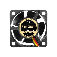 Вентилятор для корпуса ExeGate ExtraSilent ES04020S3P-5 черный, 40 мм, 4800 об/мин, 21 дБ, 3 pin