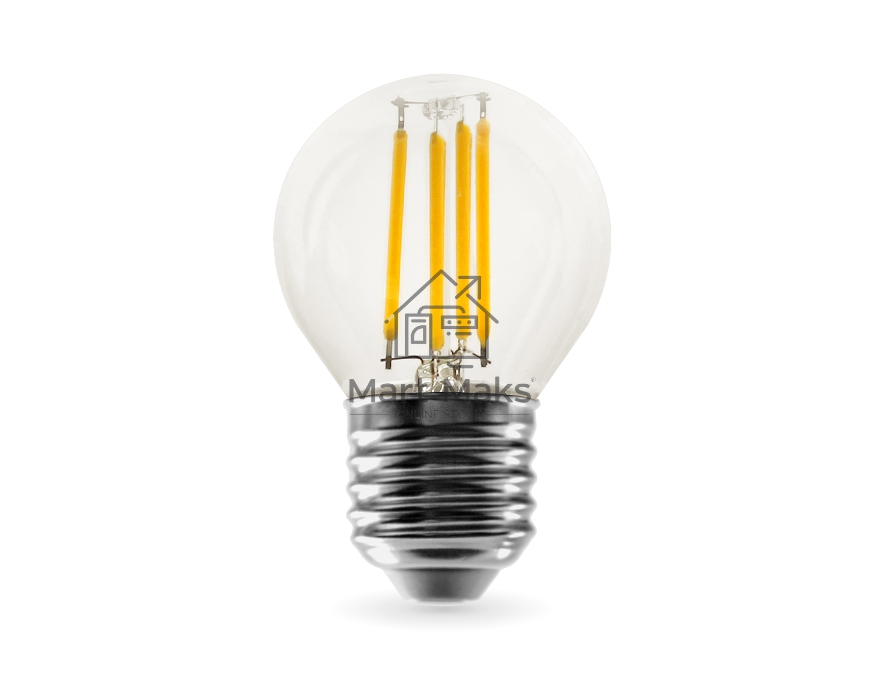 Лампа светодиодная 451124 Filament LED G45 11W E27 4000K 220-240V