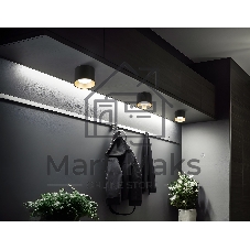 Светильник Ambrella light TN52887 SBK/SGD черный песок/золото песок GX53 max 12W D97*70