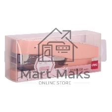 Степлер Deli E0402F Macaron 24/6 26/6 (25 листов), ассорти, закрытый/открытый, коробка
