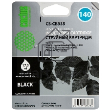 Картридж струйный Cactus CS-CB335 №140 черный (17 мл.) для HP DeskJet D4263/D4363; OfficeJet J5783/J6413