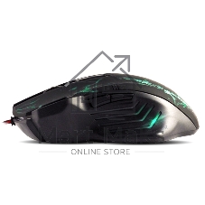 Мышь проводная Crown Gaming CMXG-601 черный, 1800 dpi, USB, кнопки - 7