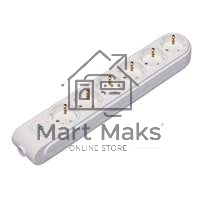 Колодка удлинителя 6-м с заземл. защ. шторки с выкл. Makel N6310000
