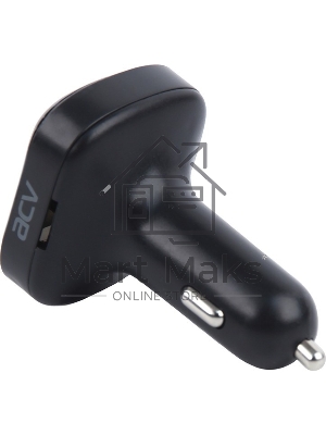 Автомобильный FM-модулятор ACV FMT-121B черный MicroSD BT USB (37575)