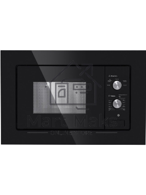 Микроволновая печь встраиваемая Maunfeld MBMO.20.1PGB черный, 20 л, 800 Вт, переключатели - поворотный механизм