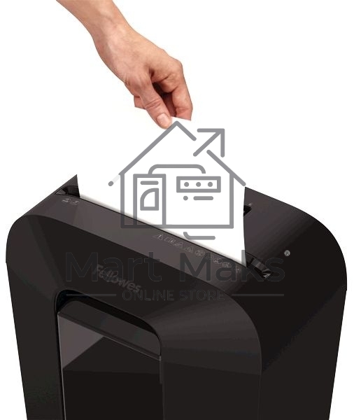 Шредер Fellowes PowerShred LX70 черный (секр.P-4)/перекрестный/11лист./18лтр./скрепки/скобы/пл.карты