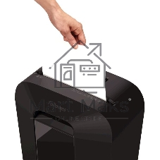 Шредер Fellowes PowerShred LX70 черный (секр.P-4)/перекрестный/11лист./18лтр./скрепки/скобы/пл.карты