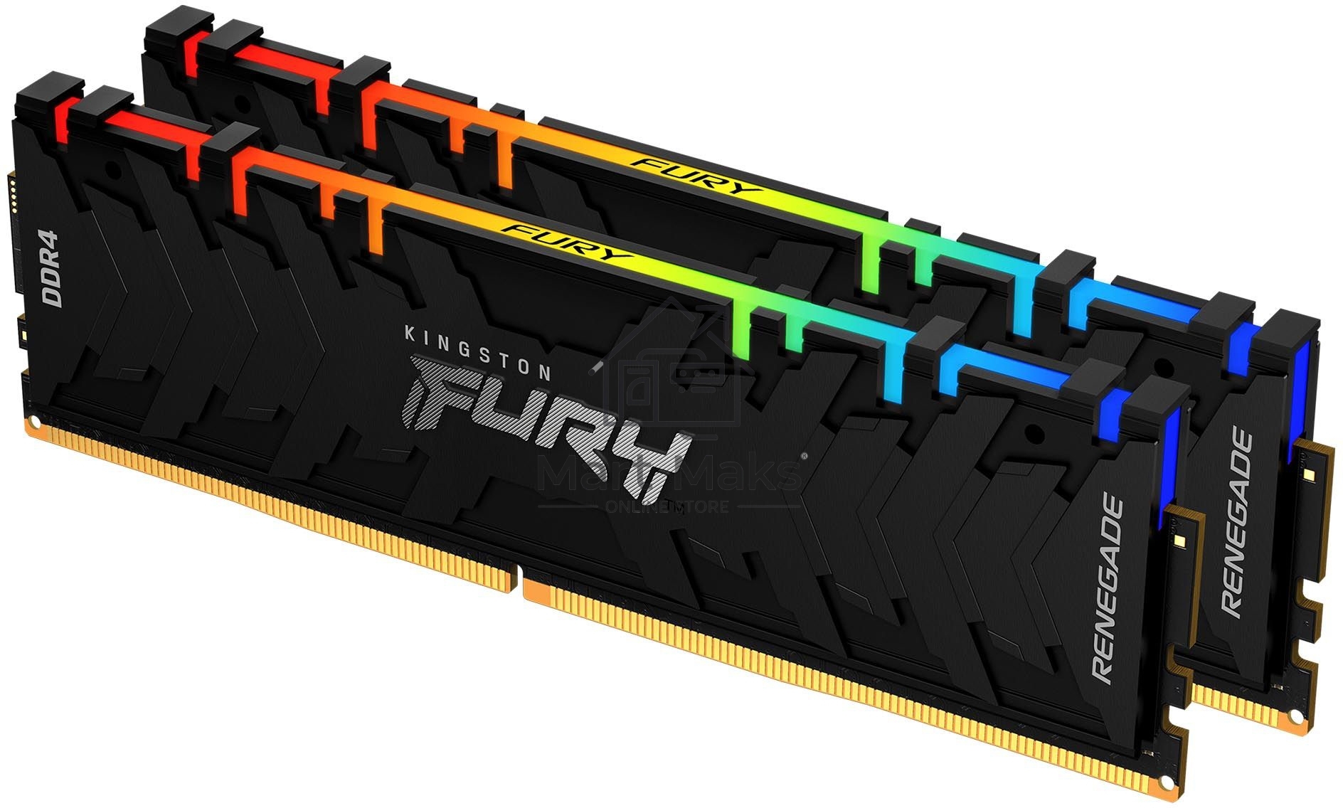 Оперативная память Kingston 16GB DDR4 4600MHz (2*8Gb) DIMM CL19 FURY Renegade RGB