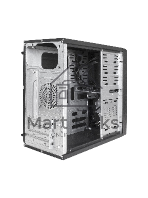 Компьютерный корпус Minitower ExeGate mEVO-7807-NPX450 (mATX, БП 450NPX 12см, 1*USB+1*USB 3.0, черный 1x12см с RGb подсветкой)