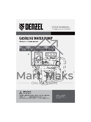 Мотопомпа бензиновая для грязной воды PX-80D, 15 л.с., 3