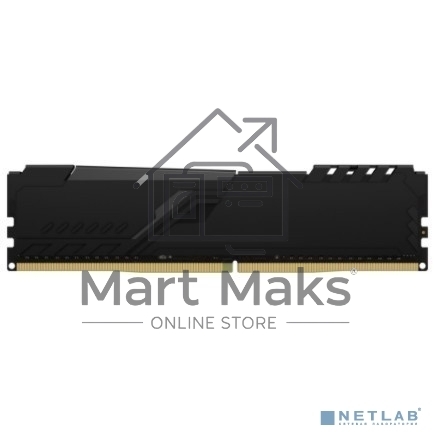 Оперативная память Kingston Fury Beast, DDR4, 16GB (2x8GB), 3600MHz, CL17, DIMM, с радиаторами, черный