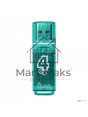Флешка USB Smartbuy 4 Gb USB <USB 2.0> Smartbuy Glossy series зеленый (SB4 GbGS-G)