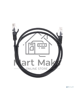 Патч-корд U/UTP Rexant cat.5e, RJ45-RJ45, 26AWG, ZH нг(А)-HF, черный, 1 м