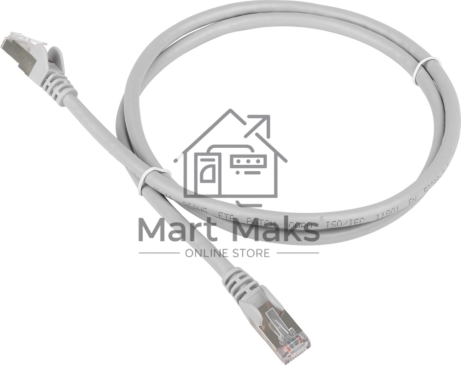 Кабель Patch cord Lanmaster TWT-45-45-1.5/S-GY 10 PCS 1.5м FTP Cat 5e Grey